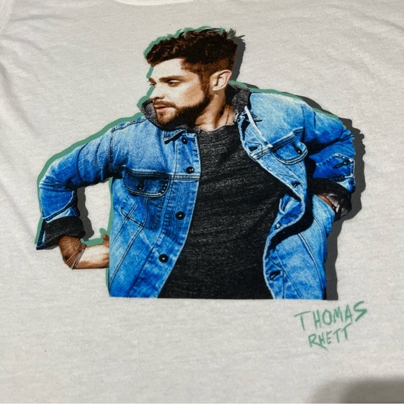 Thomas Rhett Concert Tour Shirt Size 2xl Home Team 2017 White-light Weight - Picture 2 of 6